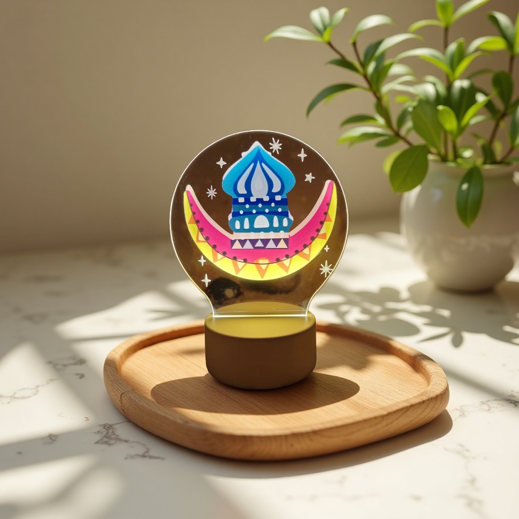 厂家批发跨境阿拉伯3D小夜灯儿童卧室创意氛围台灯中东风格礼品灯