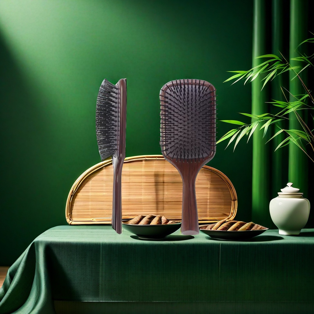 气垫梳方形大板按摩头皮经络气囊蓬松颅顶梳