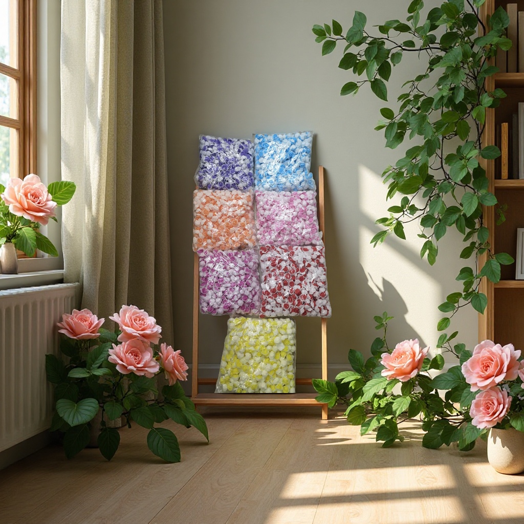 仿真花郁金香钩织装饰假花祀祭用品花