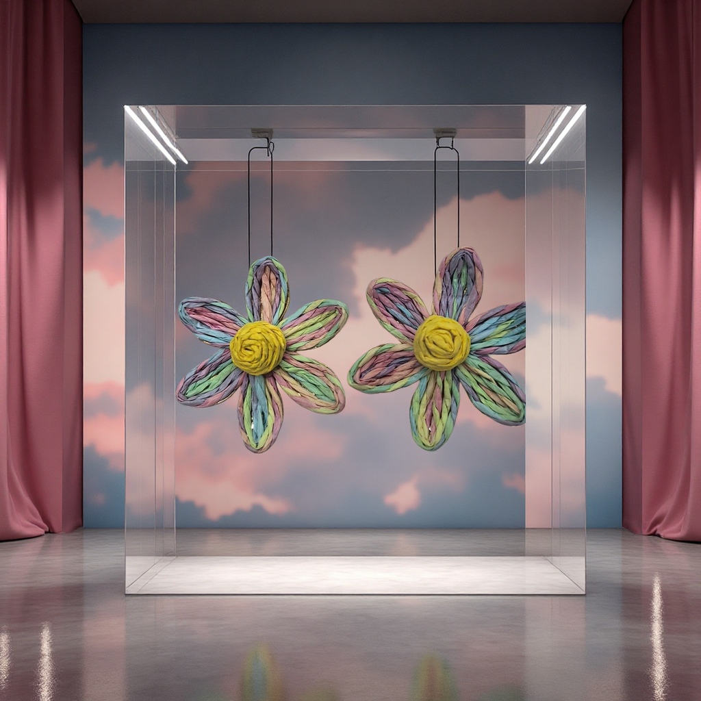 2026新款红色米白双色粉色绿色黑色黄色混色编织耳环高端大气