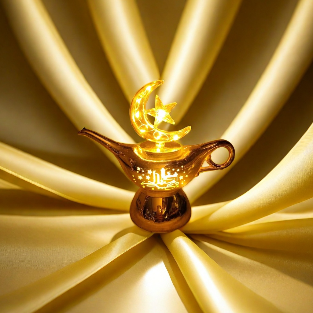 跨境新款LED风灯中东风格镂空烛台手提电子蜡烛灯笼家居装饰摆件细节图