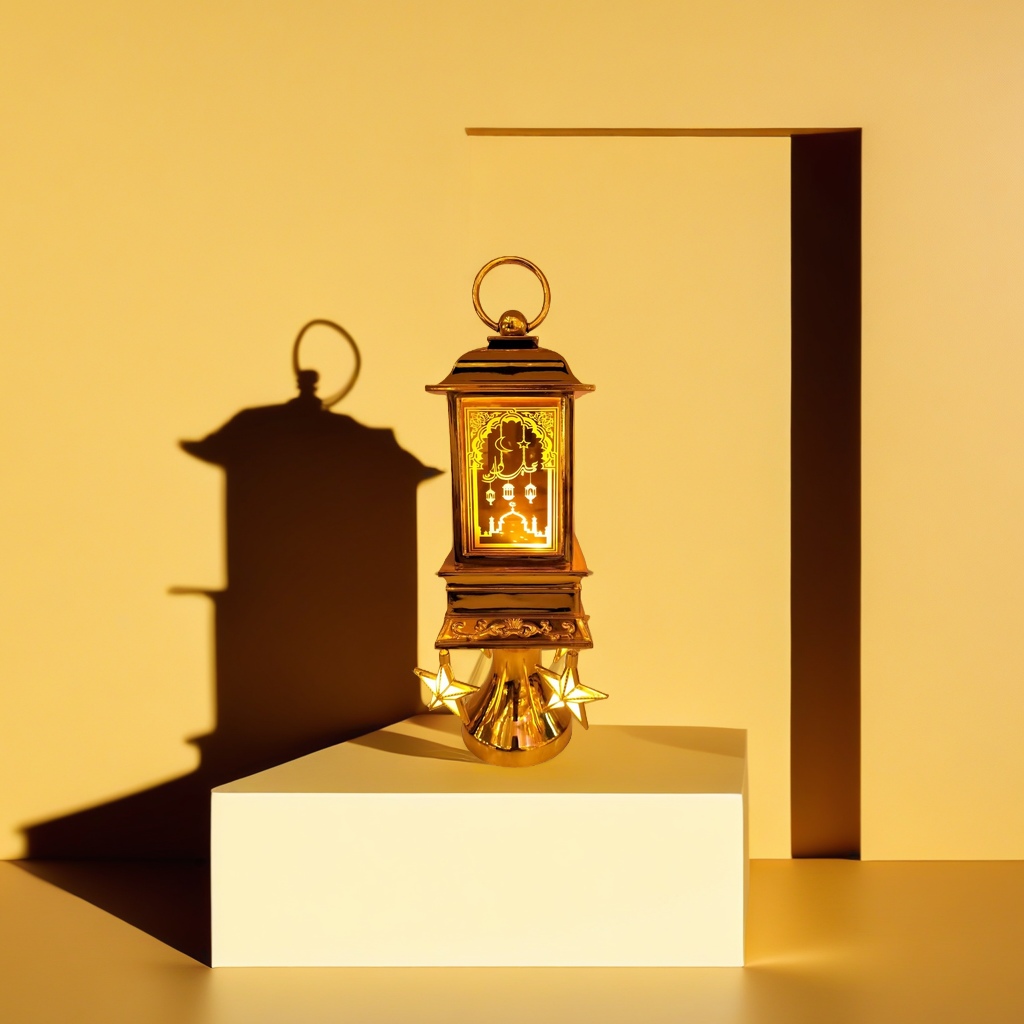 跨境新品中东款节日星星月亮节城堡电子蜡烛风灯派对装饰用品产品图