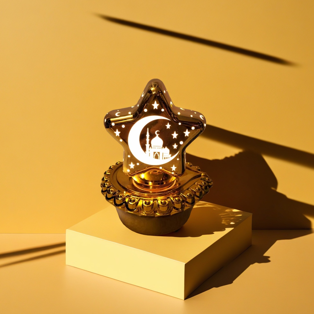 跨境新品中东款节日星星月亮节城堡电子蜡烛风灯派对装饰用品124454493细节图