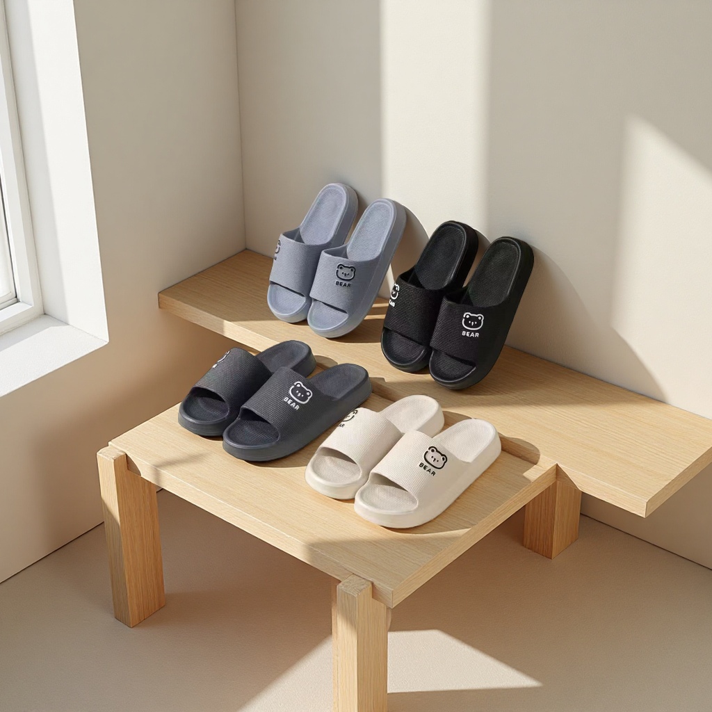 Anti-slip and soft men's household slippers Specification drawing