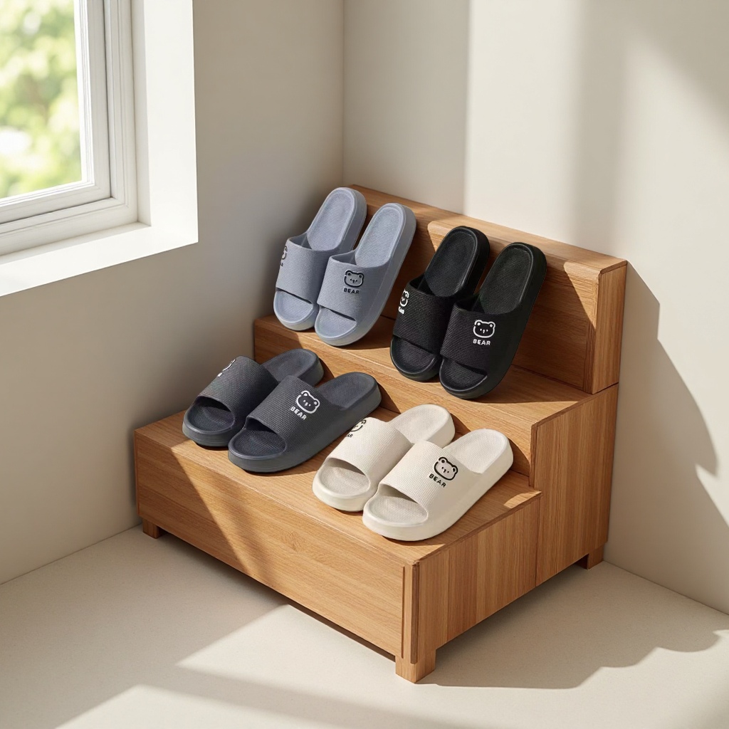 Anti-slip and soft men's household slippers Application Scenario