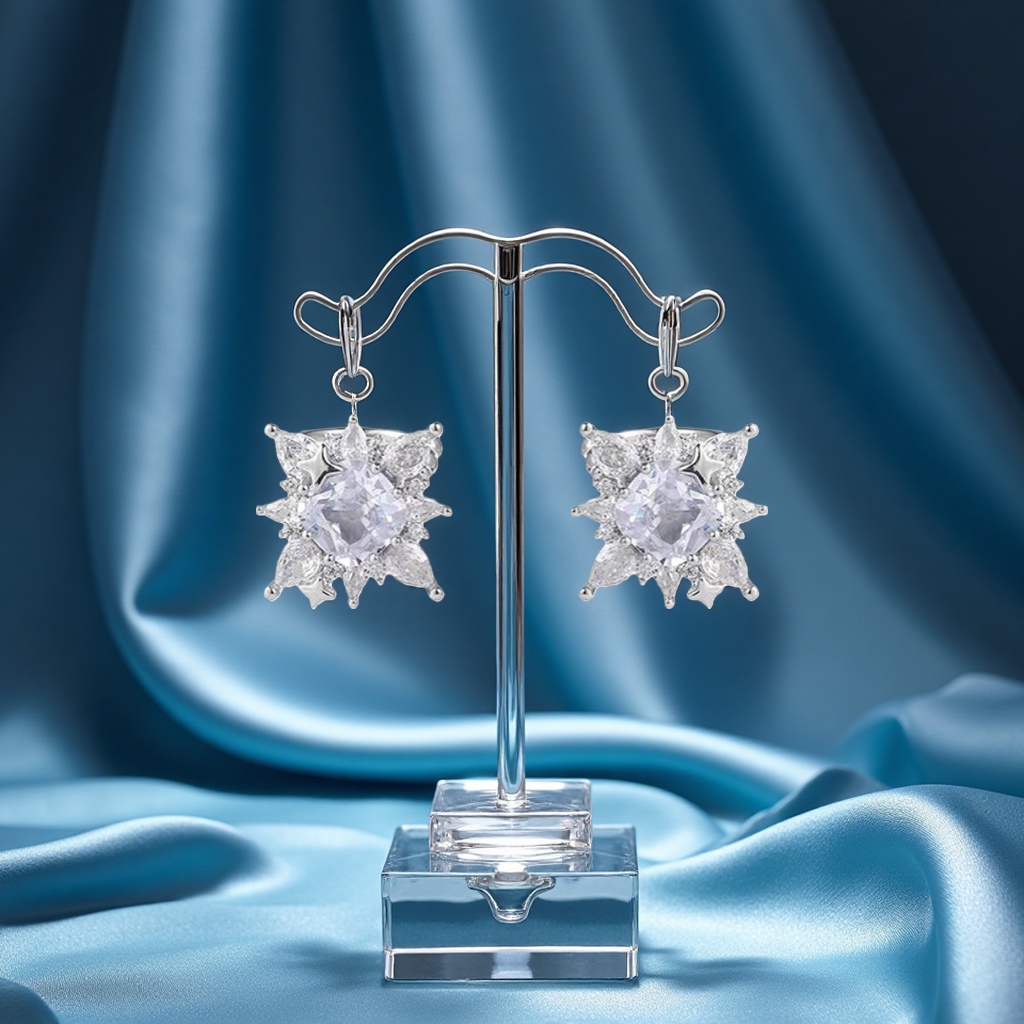 爆闪星星耳骨夹轻奢小众高级感耳夹无耳洞耳环精致气质耳饰女