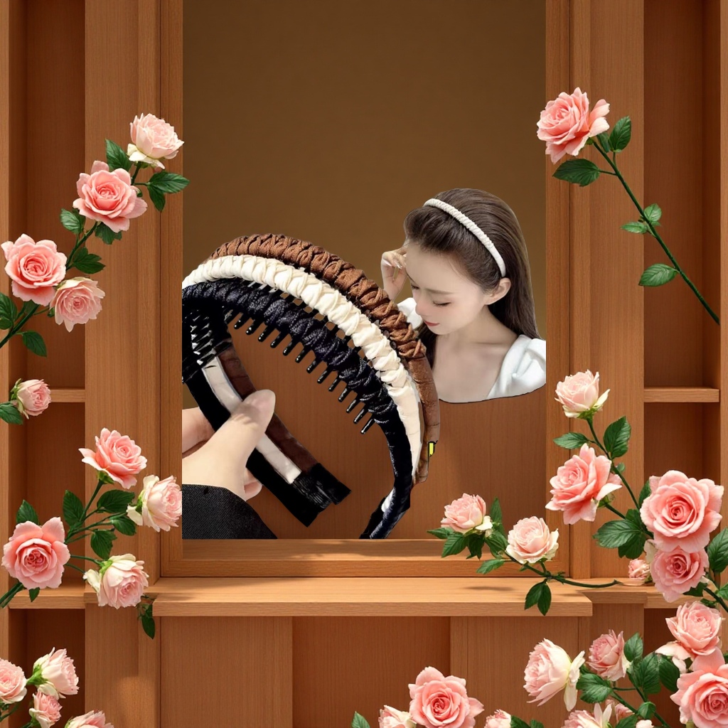 韩版拼接皮革发箍女士儿童细头箍时尚百搭简约风