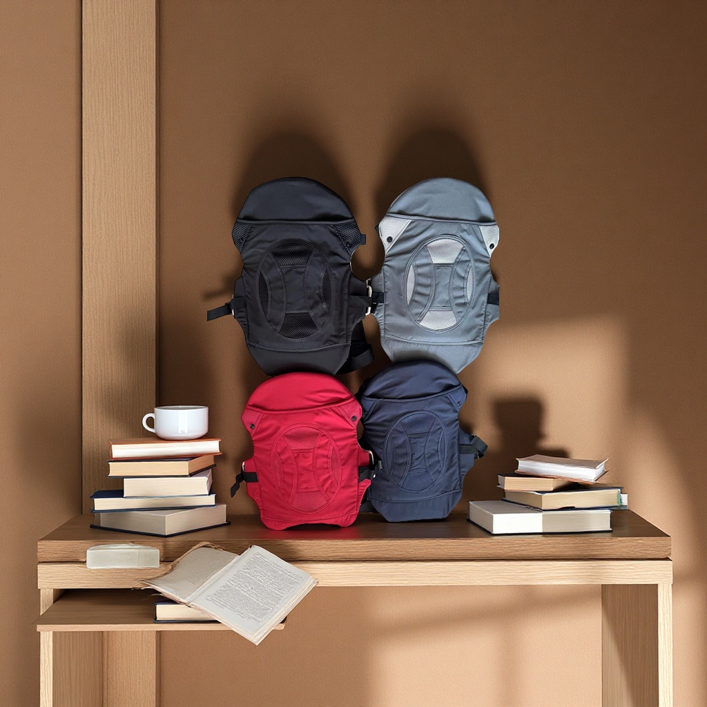 The multi-functional baby carrier is a comfortable, breathable and adjustable device for carrying babies