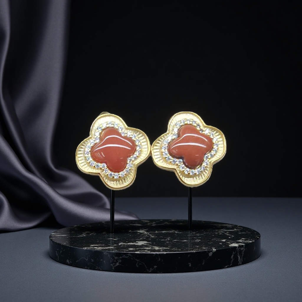 ccb四爪耳钉饰品打耳洞专用精致小耳钉