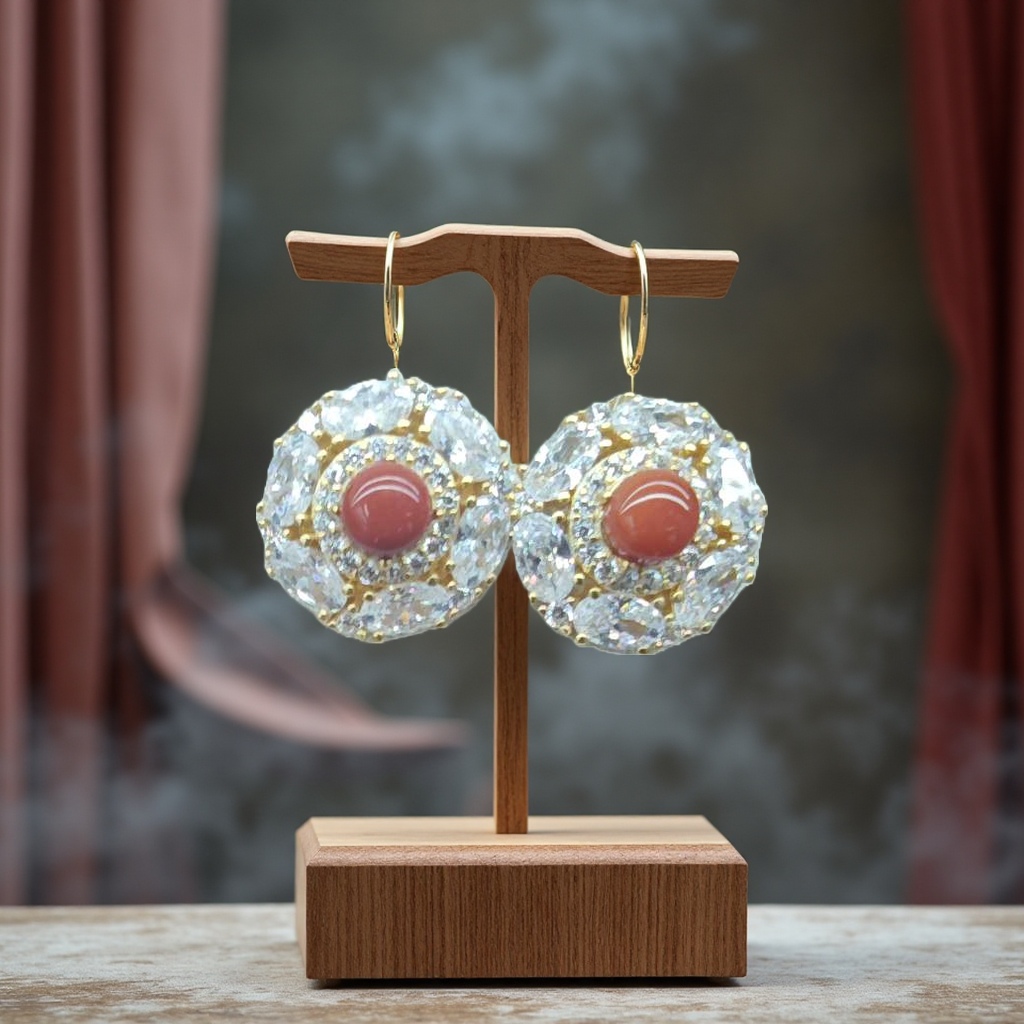 ccb四爪耳钉饰品打耳洞专用女简约时尚小众设计