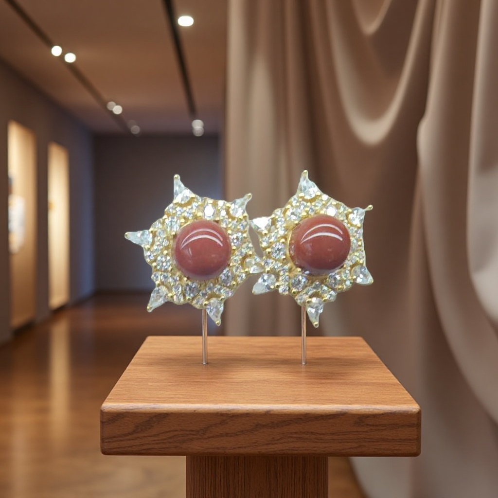 铂金/PT耳饰实物图