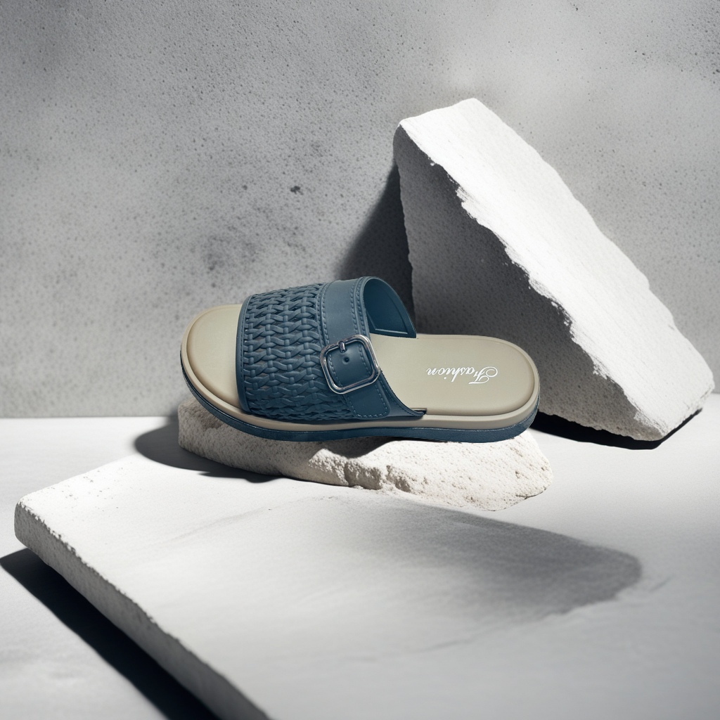 Ladies can wear woven flip-flops outside in summer, which are fashionable, versatile, anti-slip and breathable Specification image