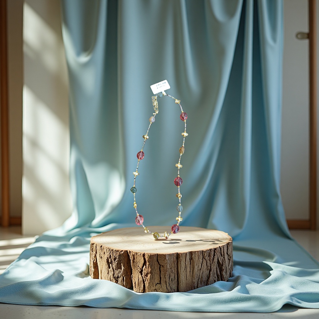 天然石项链细节图