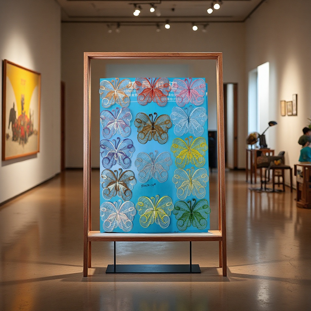 多彩刺绣蝴蝶产品图