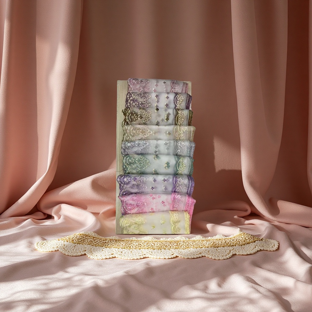 多色刺绣花边辅料 精美装饰缝纫材料 适用于服装家居 DIY手工