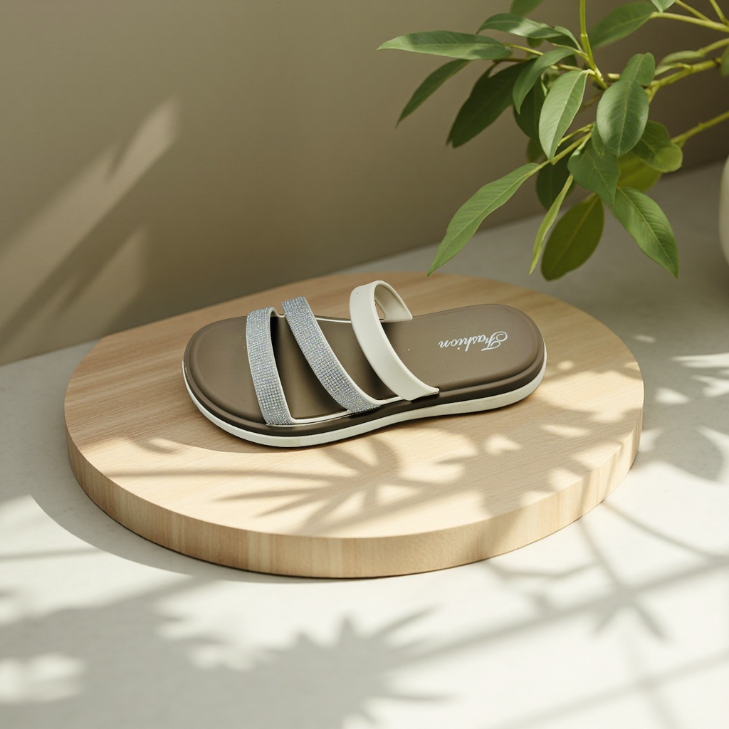 Verano exterior de las mujeres strass cool slippers, patchwork color plataforma suave plataforma gruesa antideslizante flip-flops, moda y sandalias versátiles para las mujeres. Specification image