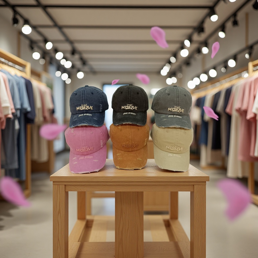 A new style of breathable, lightweight and casual sports cap with an empty top and ponytail details Picture