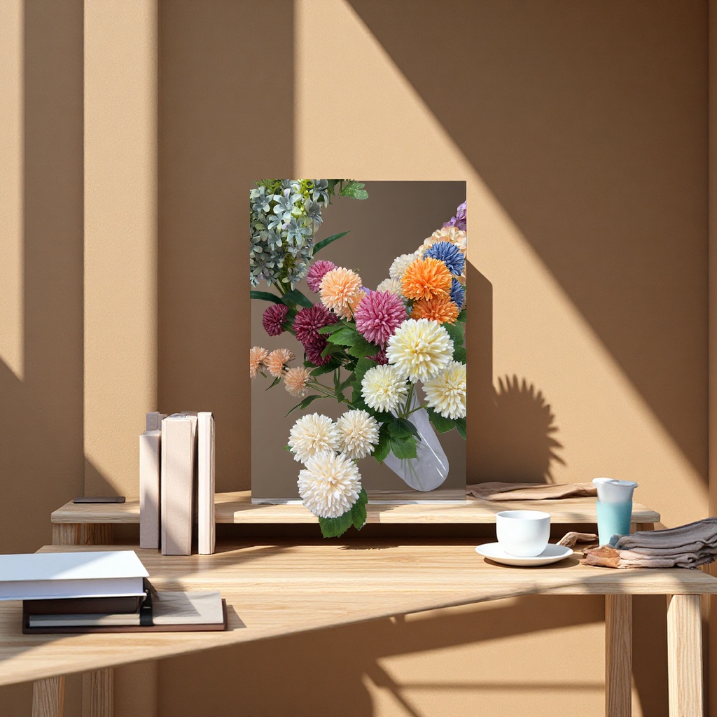 莫奈花园仿真塑料花人造花手工花