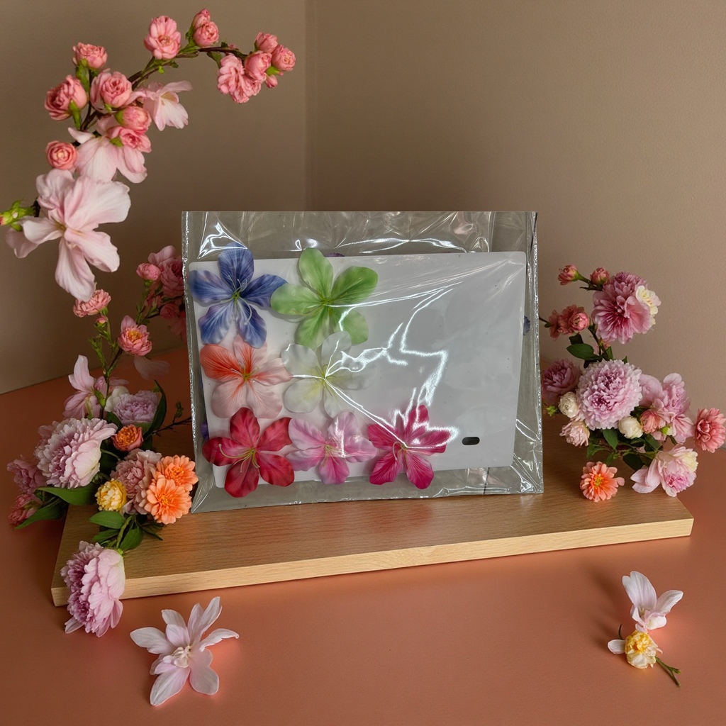 高考/仿真花小花头簪花/装饰花/永生花礼盒/针织花产品图