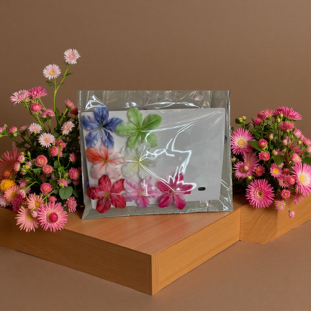 高考/仿真花小花头簪花/装饰花/永生花礼盒/针织花细节图