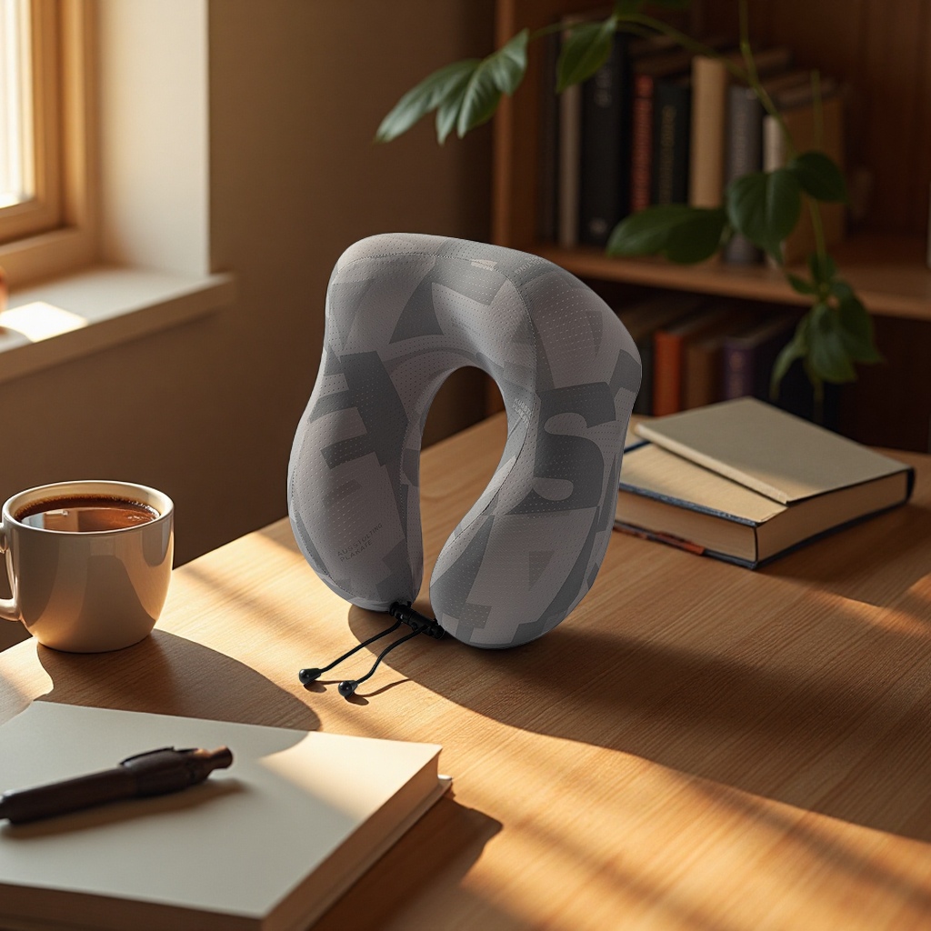 U-shaped pillow neck support, comfortable and breathable soft cushion for office, nap, student dormitory and home use Specification image