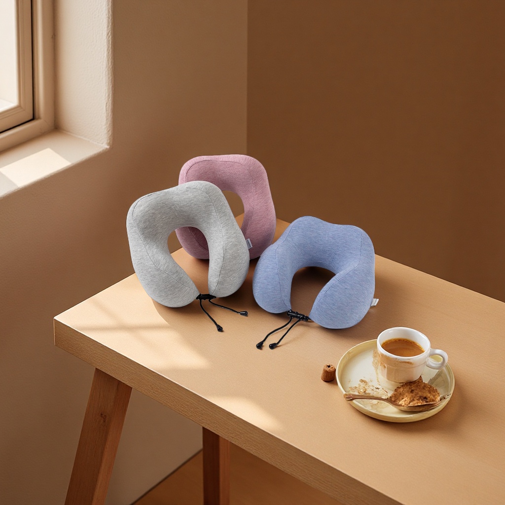 The U-shaped pillow is a comfortable pillow for office naps and student dormitories