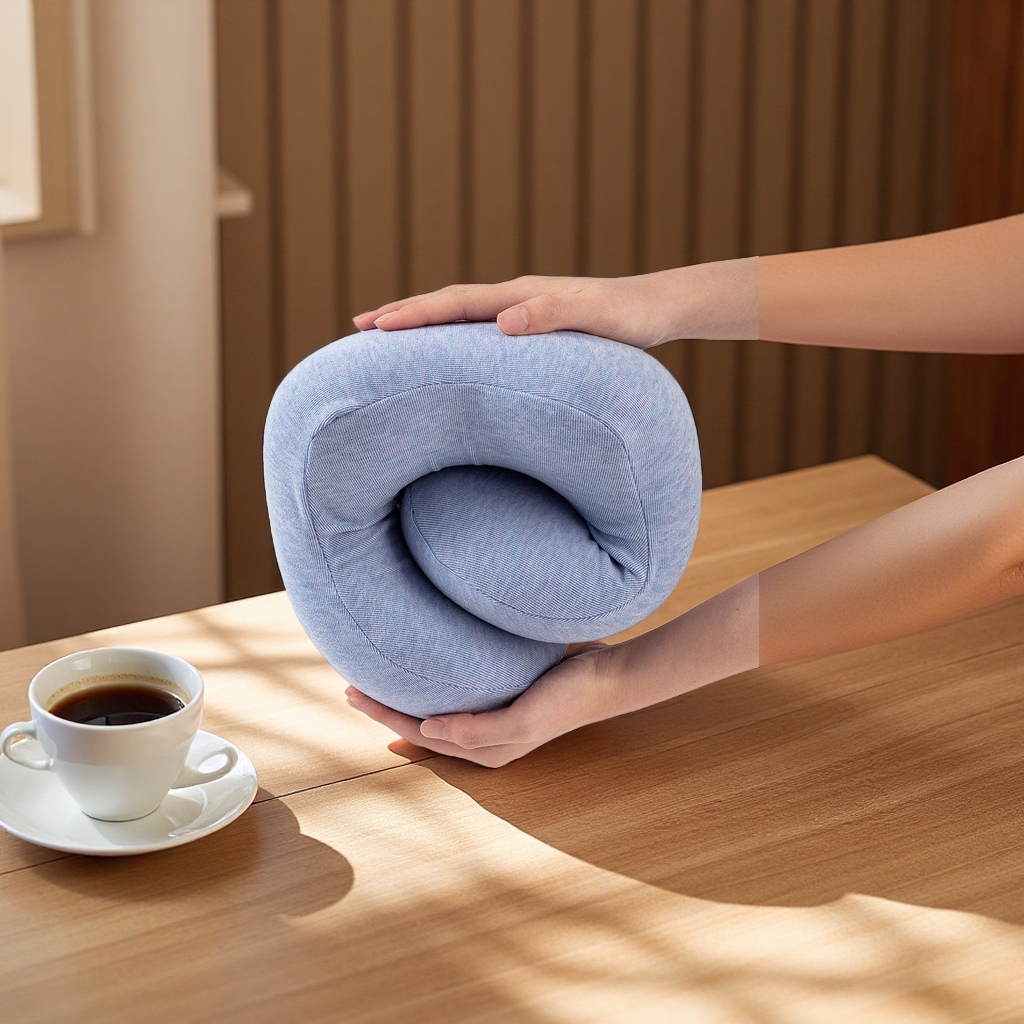 The U-shaped pillow is a comfortable pillow for office naps and student dormitories Specification image