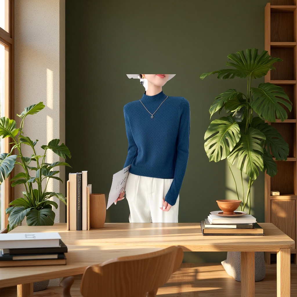 Korean thick sweater women's autumn and winter warm knitted sweater loose, versatile and slimming long-sleeved top Item Picture