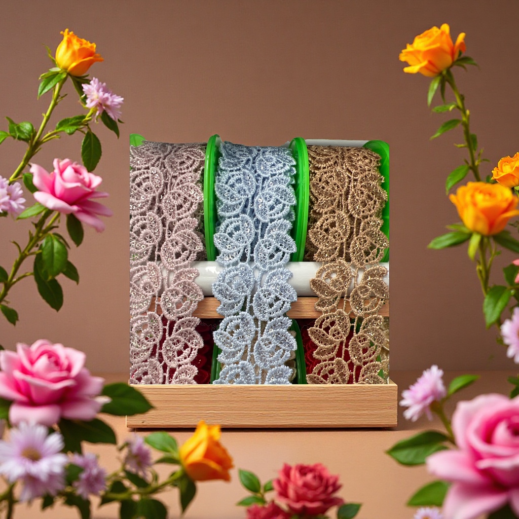 High-quality fabric, handmade DIY material, water-soluble lace details Picture