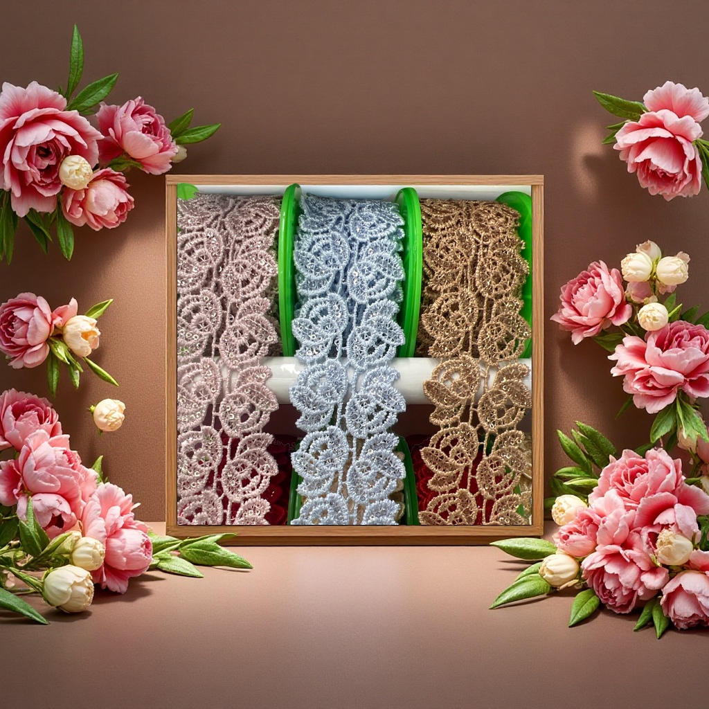 High-quality fabric, handmade DIY material, water-soluble lace Application Scenario