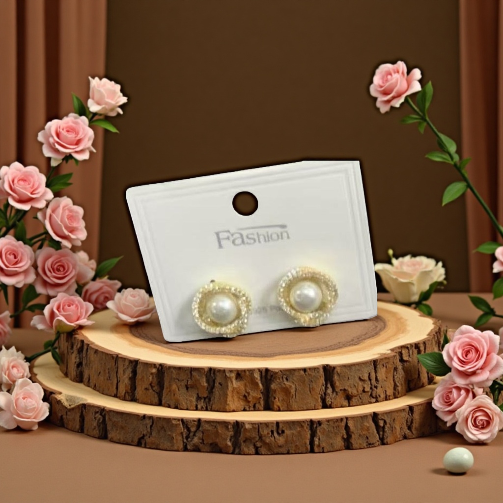 玫瑰金耳环女轻奢设计感时尚简约小众饰品女生礼物