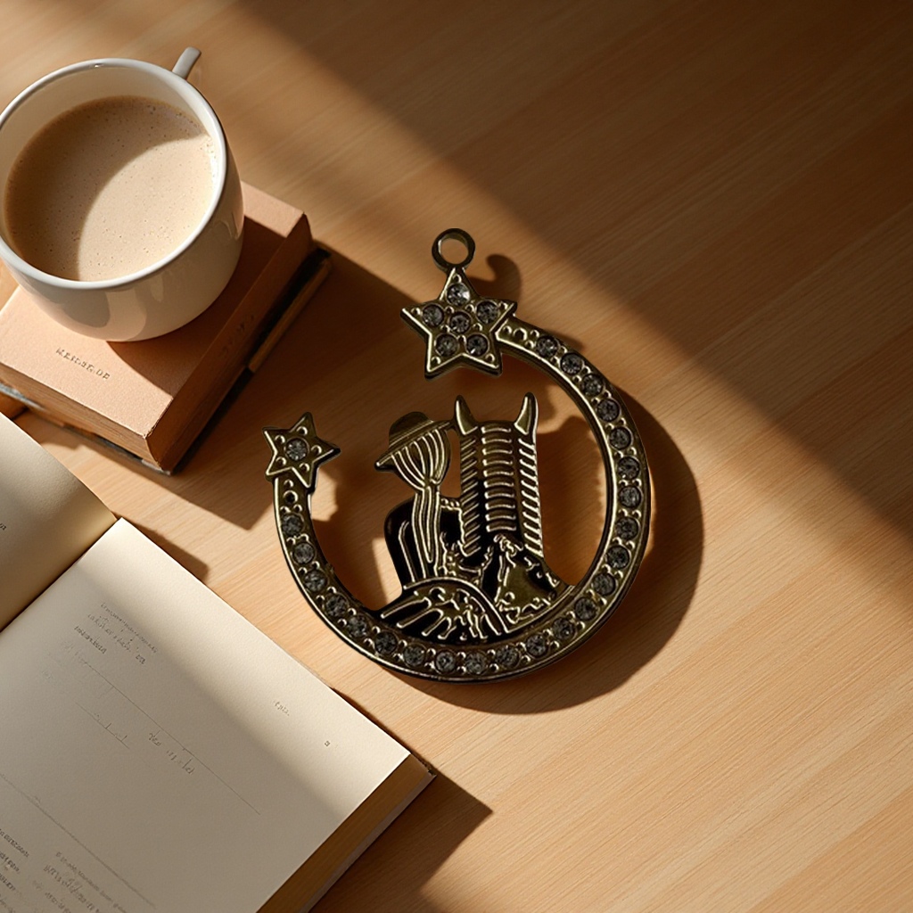 Horse pendant, fashionable and simple metal necklace, women's personalized accessory, trendy design sense Specification image