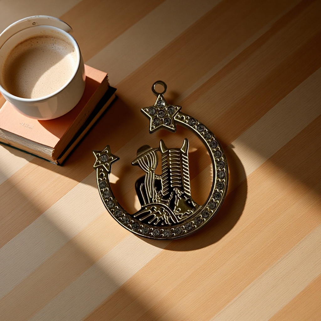 Horse pendant, fashionable and simple metal necklace, women's personalized accessory, trendy design sense details Picture