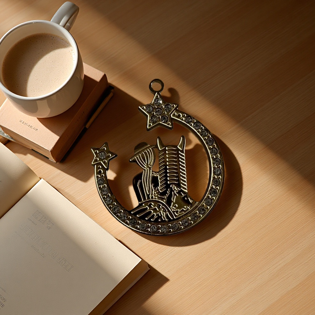 Horse pendant, fashionable and simple metal necklace, women's personalized accessory, trendy design sense Application Scenario