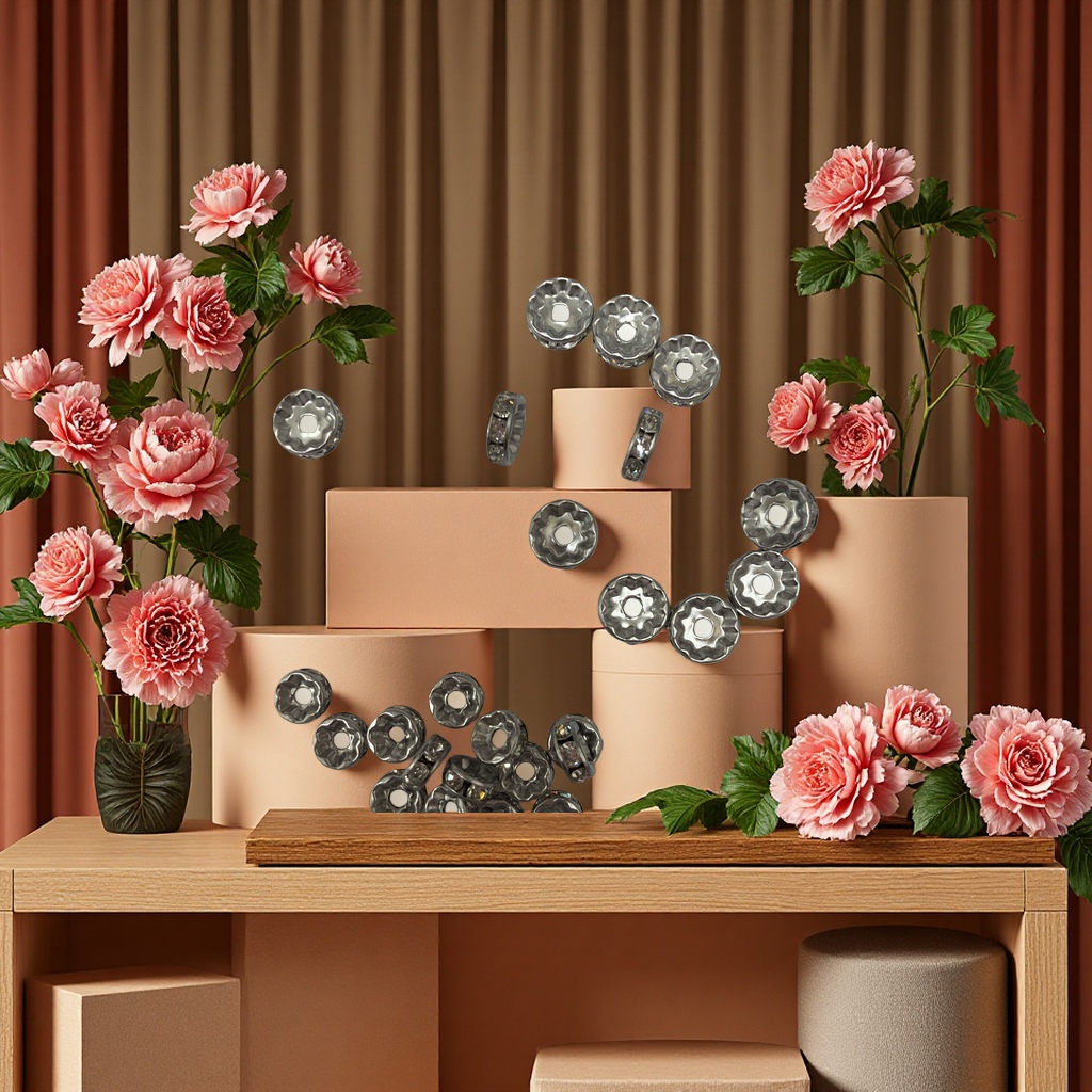 不锈钢钻圈、手链配件女链条项链挂饰饰品组合套装、diy配件