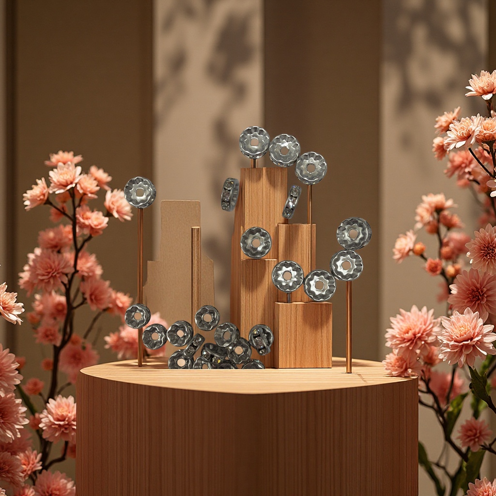 不锈钢钻圈、手链配件女链条项链挂饰饰品组合套装、diy配件产品图