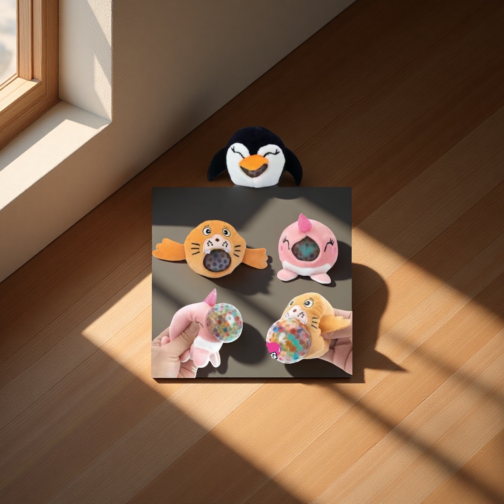 儿童捏捏乐发泄球毛绒玩具软萌减压玩具可捏可抱解压神器公园户外玩的玩具公园户外玩的玩具