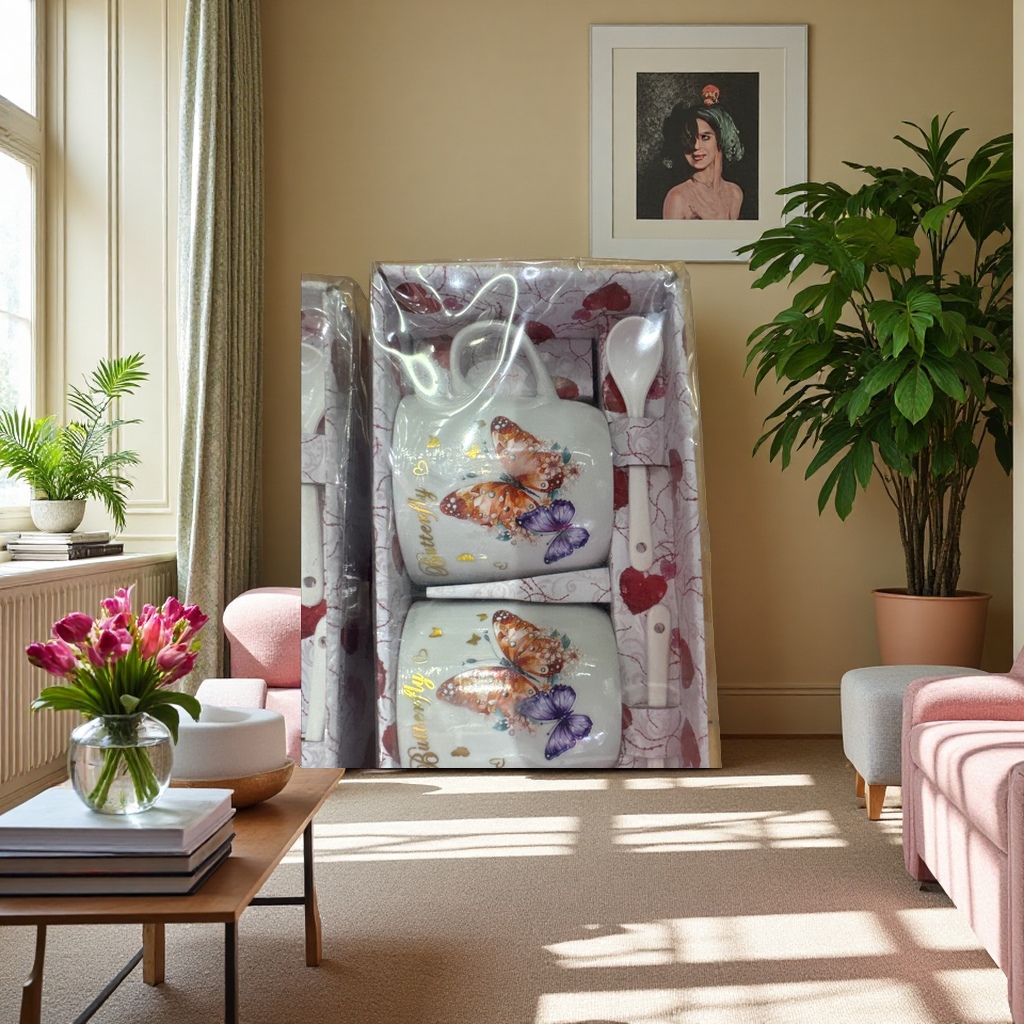 对杯包装袋 时尚简约礼品盒 2件装简约时尚个性创意礼品套装，详情图1