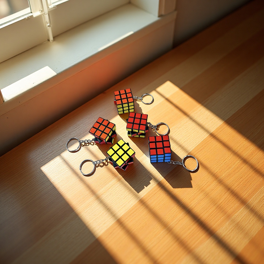 3cm迷你三阶魔方钥匙扣挂件学生益智解压小玩具厂家直销