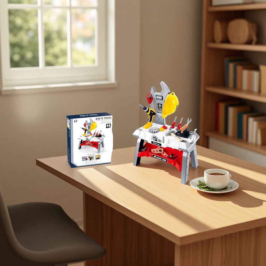 儿童仿真工具系列过家家套装电动工具套装不包电收纳箱产品图