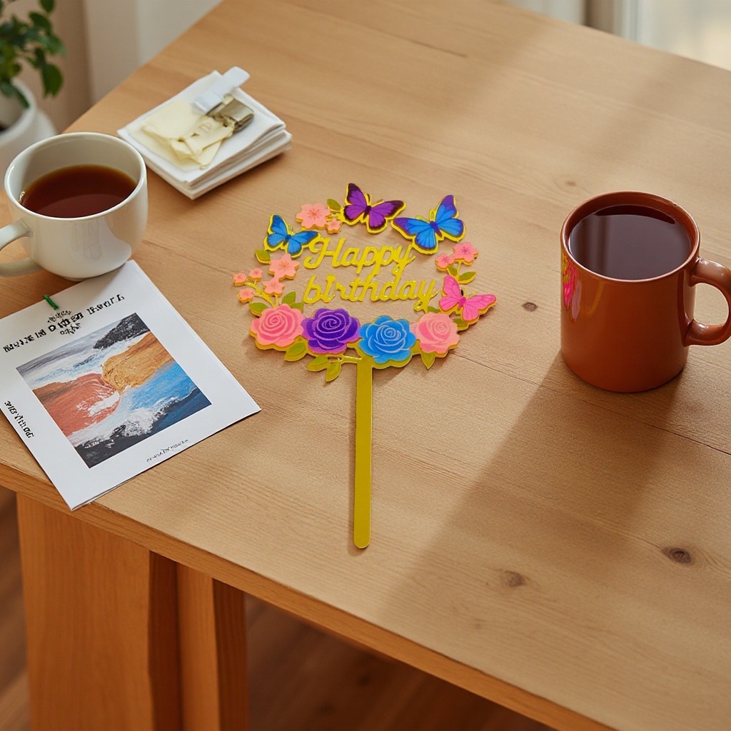 Flower acrylic plug-in Specification image