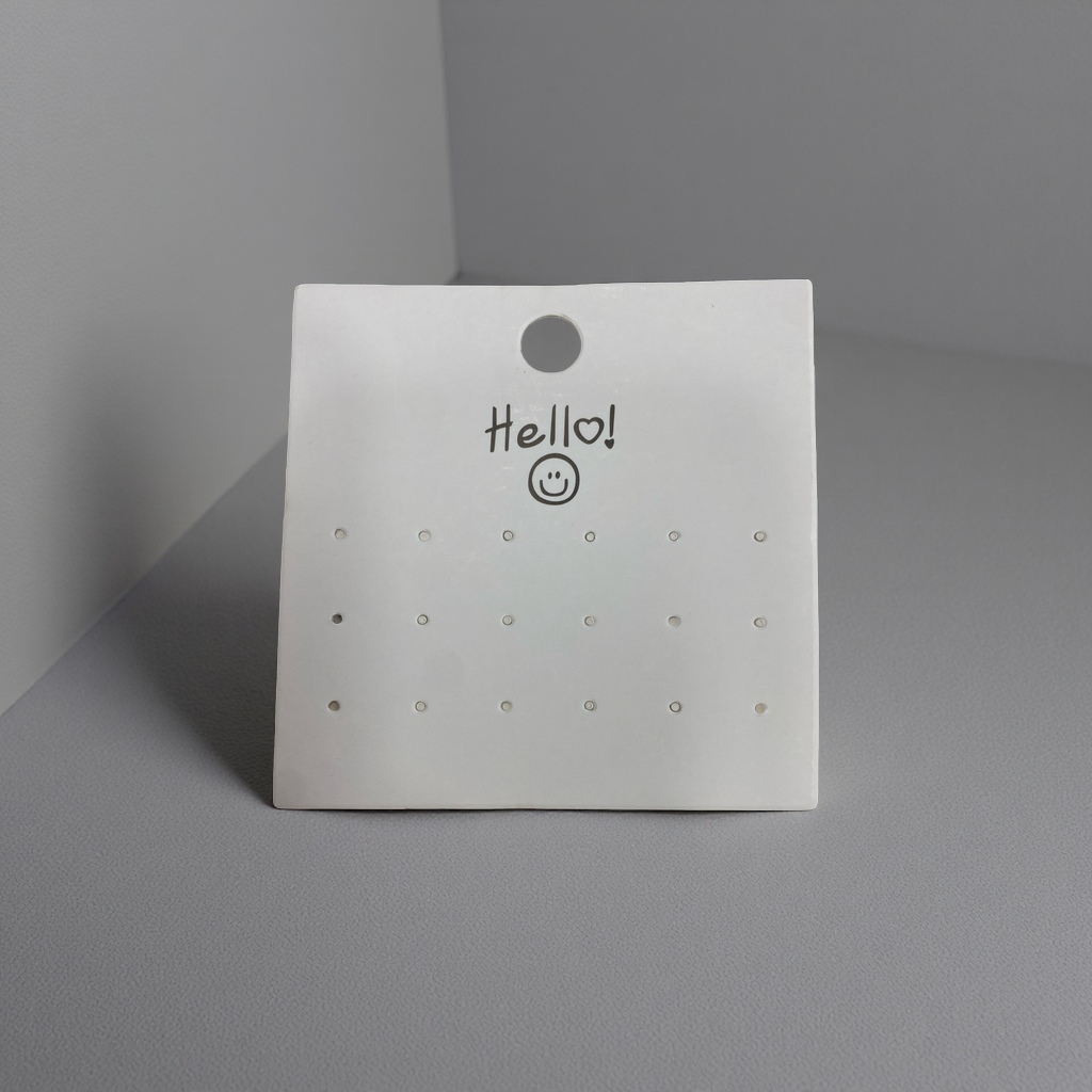 Hello Smiling Face 9X9 specification earring card 9 pairs of decorative earrings with ear piercings and stud combinations Specification image