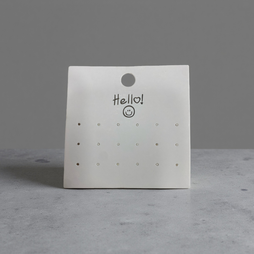 Hello Smiling Face 9X9 specification earring card 9 pairs of decorative earrings with ear piercings and stud combinations Application Scenario