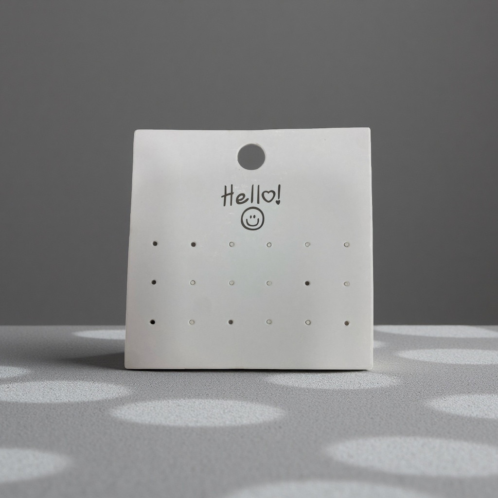 Hello Smiling Face 9X9 specification earring card 9 pairs of decorative earrings with ear piercings and stud combinations