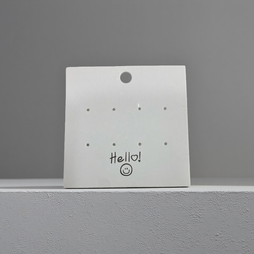 Hello Smiling Face 8X8 size earring clip 4-pair stud set earring accessory Application Scenario