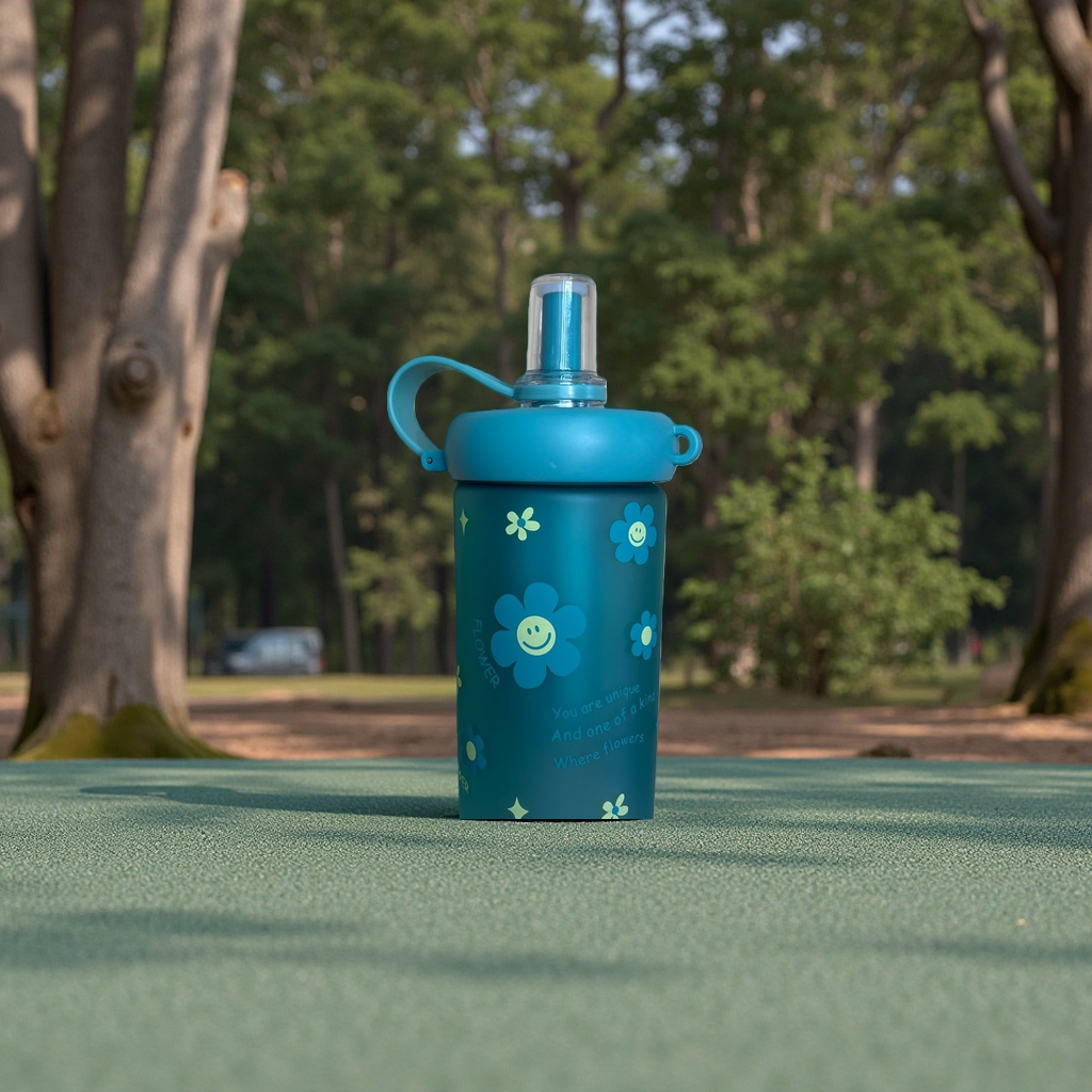 PC水杯带吸管550ml 便携防漏轻便耐用学生杯