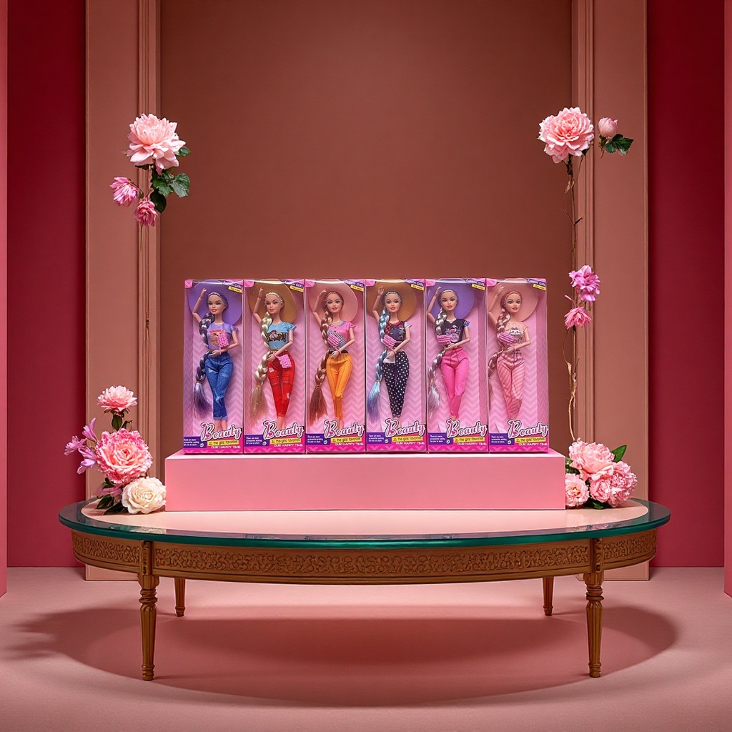 飞天娃娃/搪胶/芭比娃娃/重生娃娃/聚美DIY潮品白底实物图