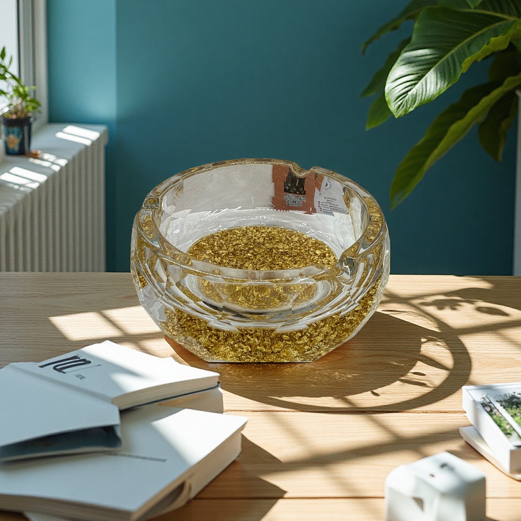 烟灰缸简约现代家用陶瓷防烫大容量