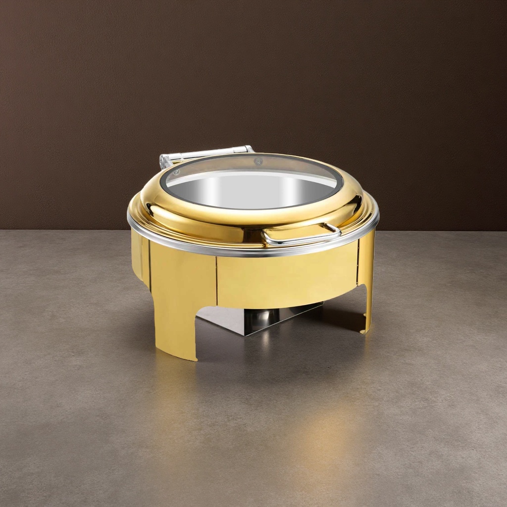 Stainless steel buffet stove, buffet stove, hotel insulated stove, visible hydraulic flip lid stove Specification image