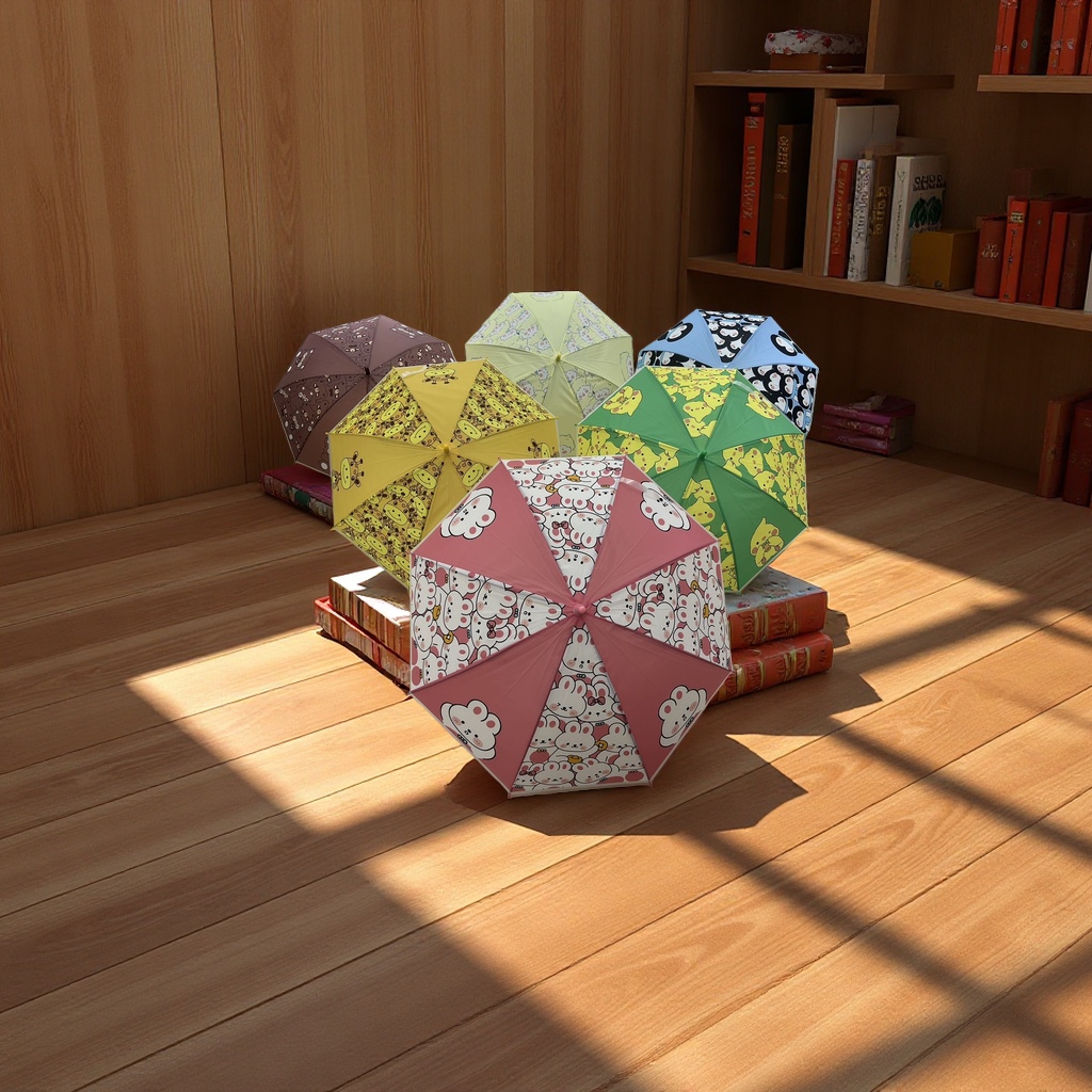 儿童雨伞50公分铁架POE面料塑料手柄防雨防晒详情图3